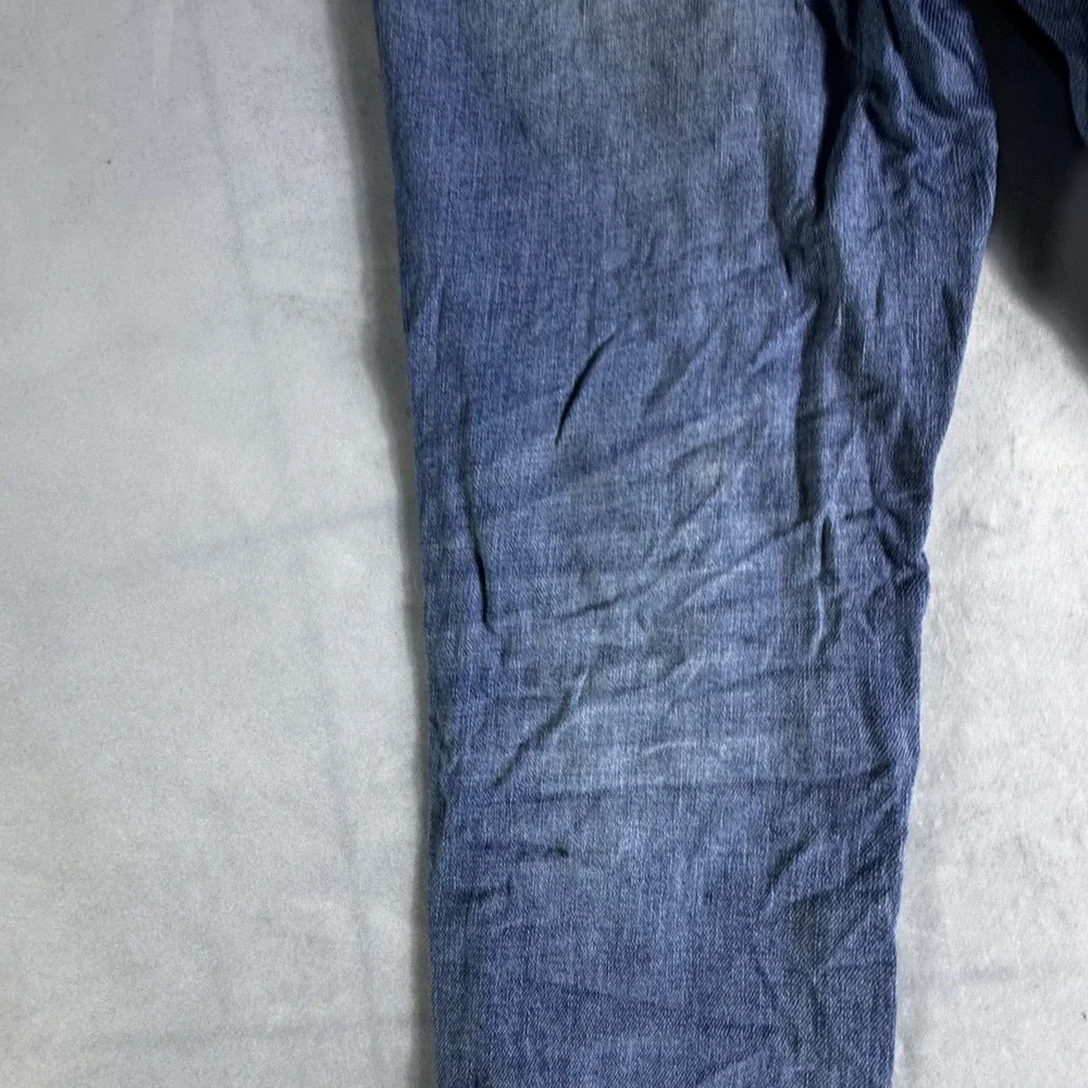 Justice Straight Jeans Girls 12 Blue Denim Stretch Frayed Hem Distressed Grunge